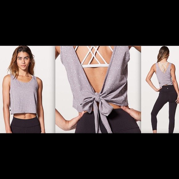 lululemon athletica Tops - Lululemon It's a Tie Tank Splatter Dye Dusty Dawn